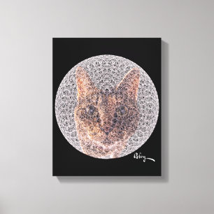 Lienzo Línea fractal femenina de Rofey