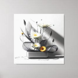 Lienzo Linear Bloom in Metal