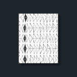 Lienzo Líneas abstractas blancas negras dan forma a un pa<br><div class="desc">Diseño abstracto minimalista moderno de líneas que forman formas de triángulo orgánico en blanco y negro.</div>