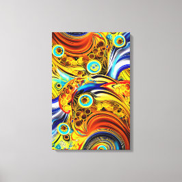 Lienzo Líneas doradas