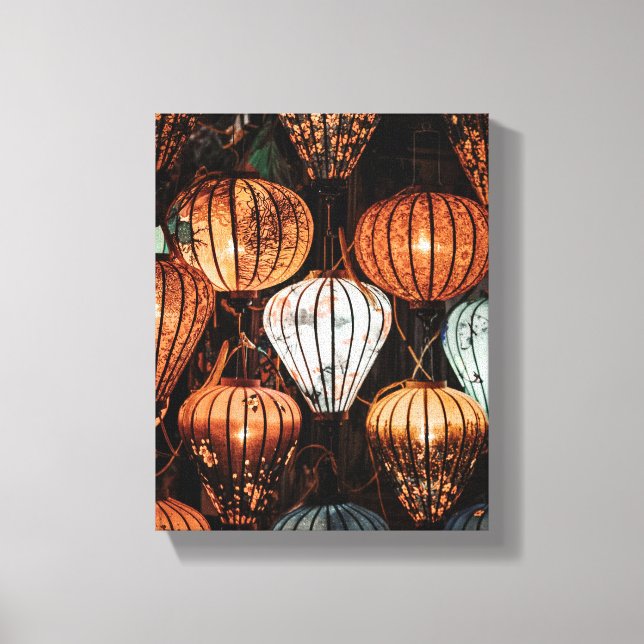 Lienzo Linterna de Año Nuevo Lunar (Anverso)