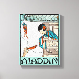 Lienzo Linternas mágicas chinas vintage de Aladdin