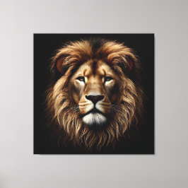 Lienzo Lion Face Canvas Print