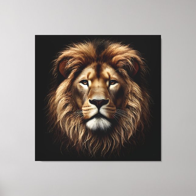 Lienzo Lion Face Canvas Print (Anverso)