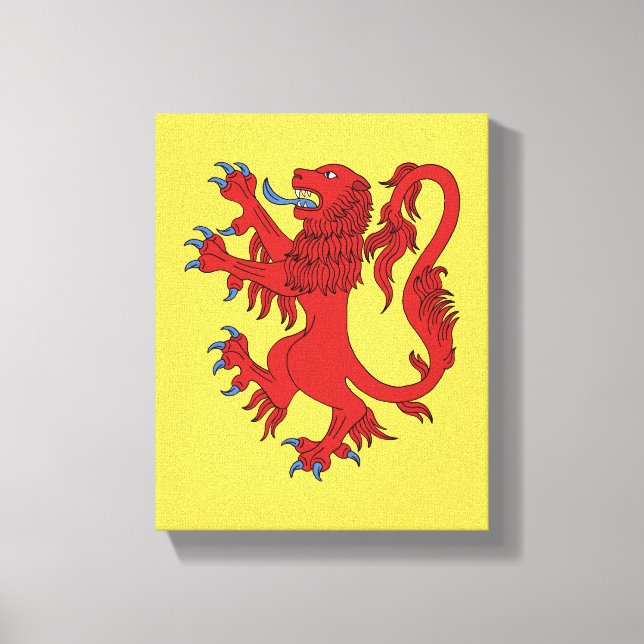 Lienzo Lion Rampant Gules (Anverso)