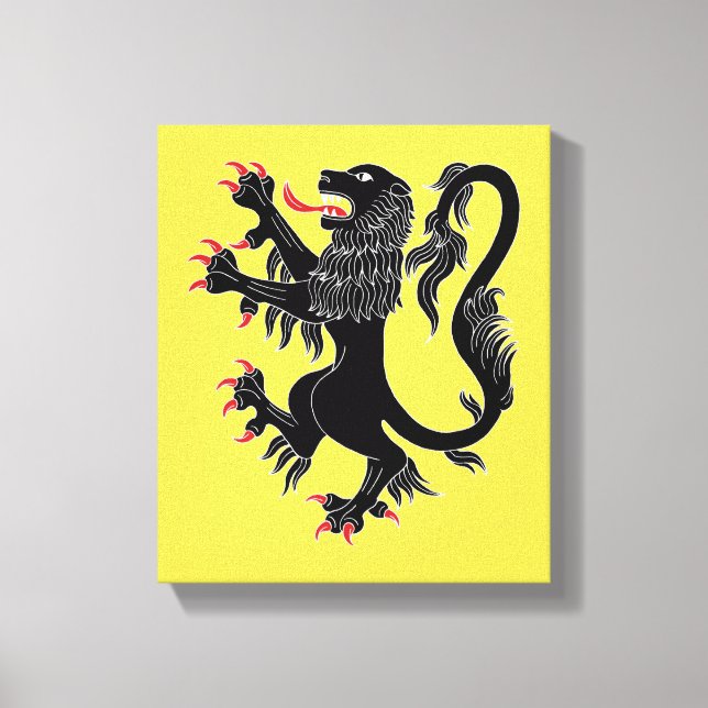 Lienzo Lion Rampant Sable (Anverso)