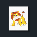 Lienzo Lion with Bone<br><div class="desc">This design is the perfect gift for a birthday, Christmas and other celebrations. It is suitable for women, men and kids.</div>
