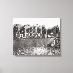 Lienzo Liquor de contrabando de destrucción, 1923