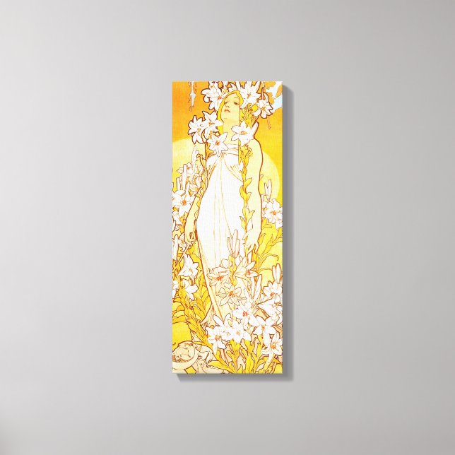 Lienzo Lirio de cosecha por Alphonse Mucha (Anverso)