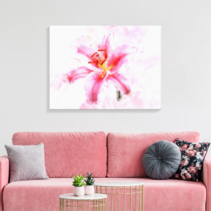 Lienzo Lirio Stargazer acuarela - wb 01
