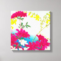 Lirios de día japoneses - magenta, azul amarillo