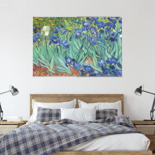 Lienzo Lirios, Pintura al óleo floral, Vincent Van Gogh