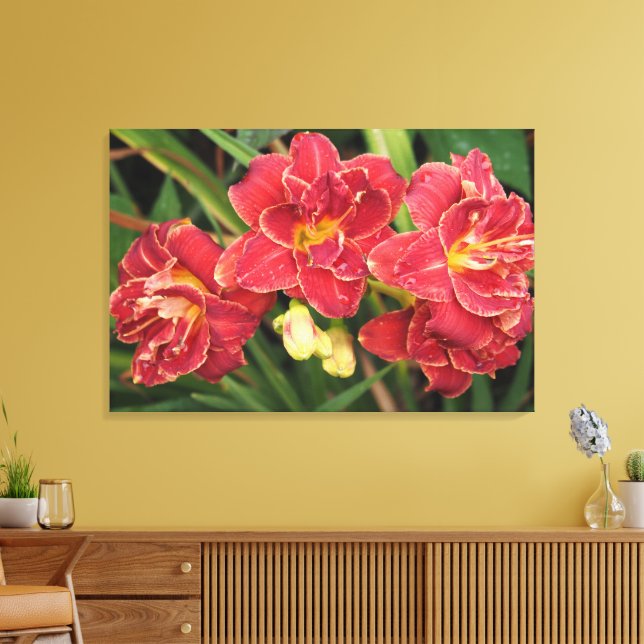 Lienzo Lirios rojos de 36"x24" (Insitu (Sala de estar))