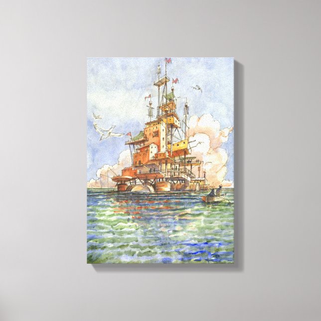 Lienzo L'Isola Galleggiante (Anverso)