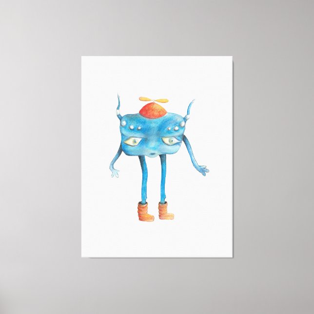 Lienzo Little Alien Pi (Anverso)