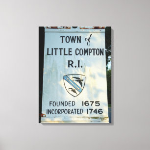 Lienzo Little Compton, RI fundó un cartel de tela envuelt