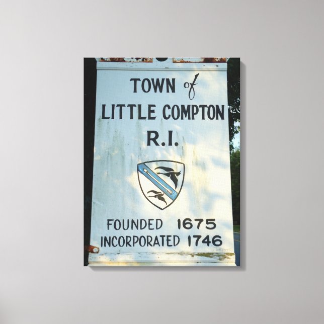 Lienzo Little Compton, RI fundó un cartel de tela envuelt (Anverso)
