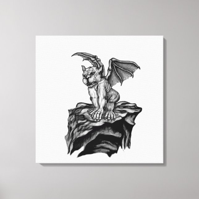 Lienzo Little Golem Gargoyle (Anverso)