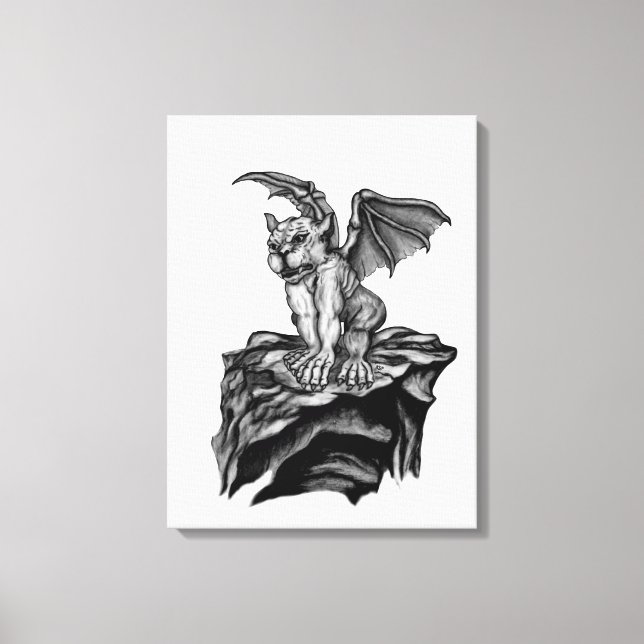 Lienzo Little Golem Gargoyle (Anverso)