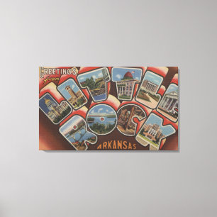 Lienzo Little Rock, Arkansas - escenas grandes 2 de la