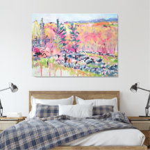 Little Roundtop Gettysburg Pensilvania Redbuds