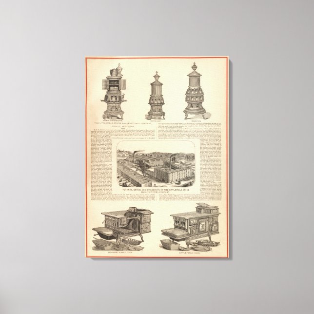 Lienzo Littlefield Stove Manufacturing Company (Anverso)