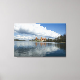 Lienzo Lituania, castillo de la isla de Trakai