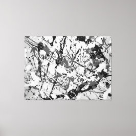 Lienzo LIV EN BLANCO Y NEGRO - Pintura de acción - Resume