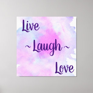 Lienzo Live Laugh Love