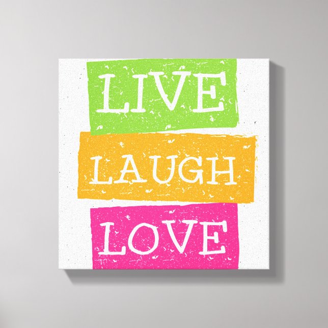 Lienzo Live Laugh Love 2 (Anverso)