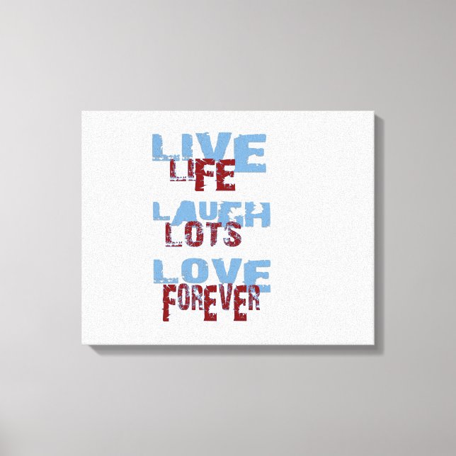 LIENZO LIVE LAUGH LOVE CANVAS (Anverso)