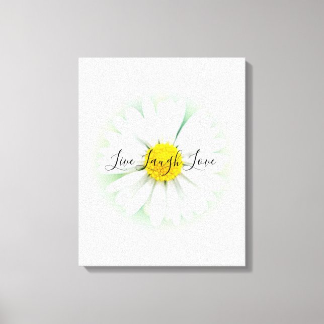 Lienzo Live Laugh Love Daisy (Anverso)