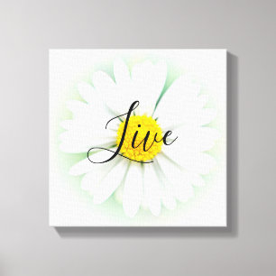 Lienzo Live Laugh Love Daisy