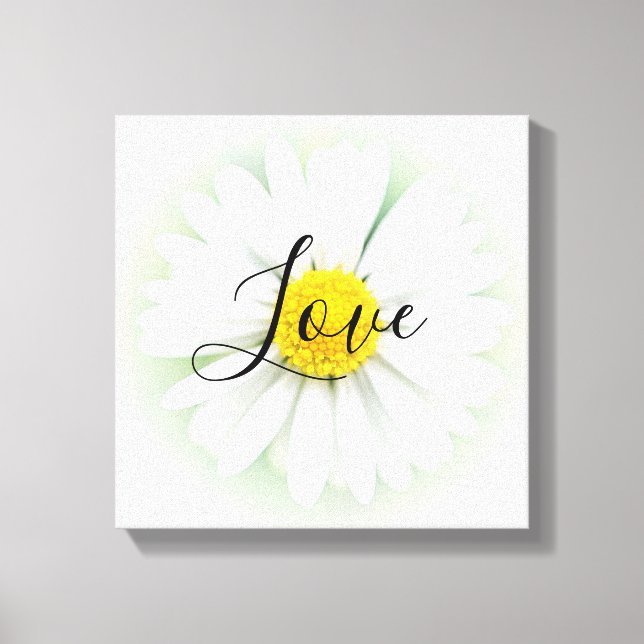 Lienzo Live Laugh Love Daisy (Anverso)