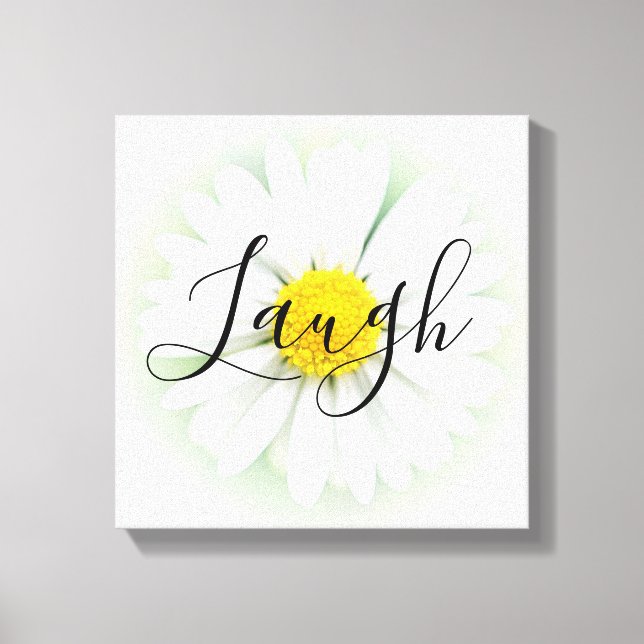 Lienzo Live Laugh Love Daisy (Anverso)