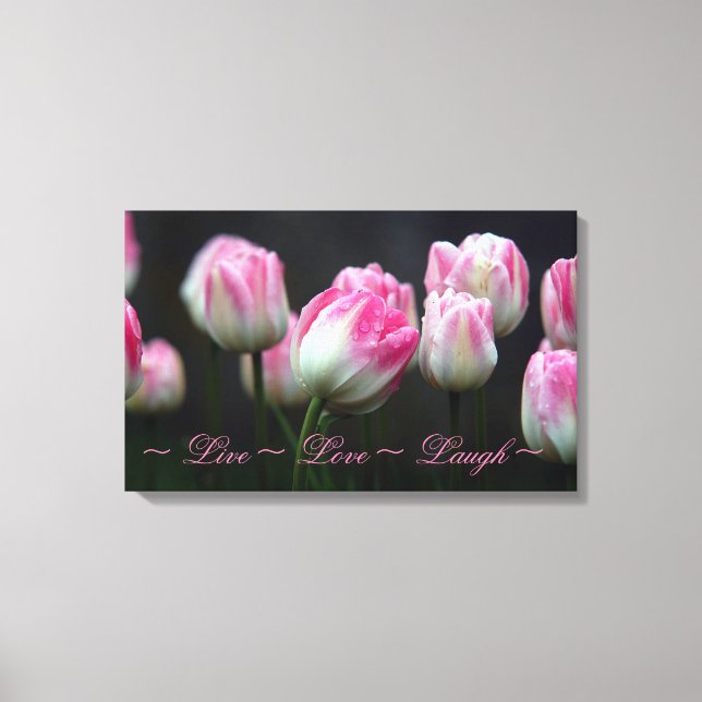 Lienzo Live Love Laugh (Anverso)