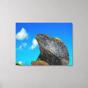 Lienzo Lizard de cuello frito