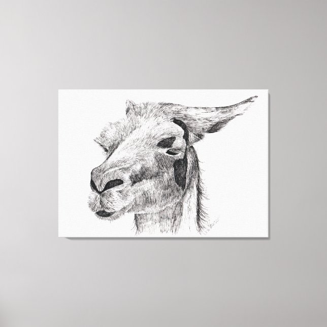 Lienzo Llama amor (Anverso)