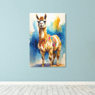 Lienzo "Llama caprichosa"