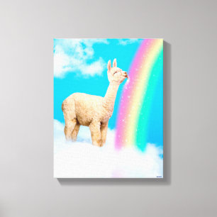 Lienzo Llama Licando Arcoiris