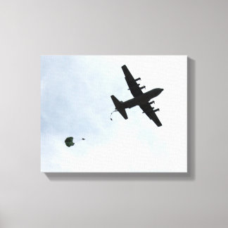 Lienzo Llamada de brújula EC-130H de caída de paracaídas