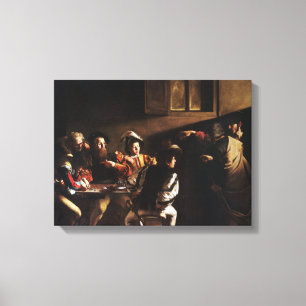 Lienzo Llamada De San Mateo Por Caravaggio