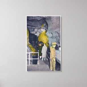 Lienzo Llamada en el jefe del lago subterráneo