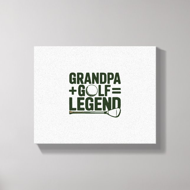 Lienzo Llámame Abuelo, Mírame Golf (Anverso)