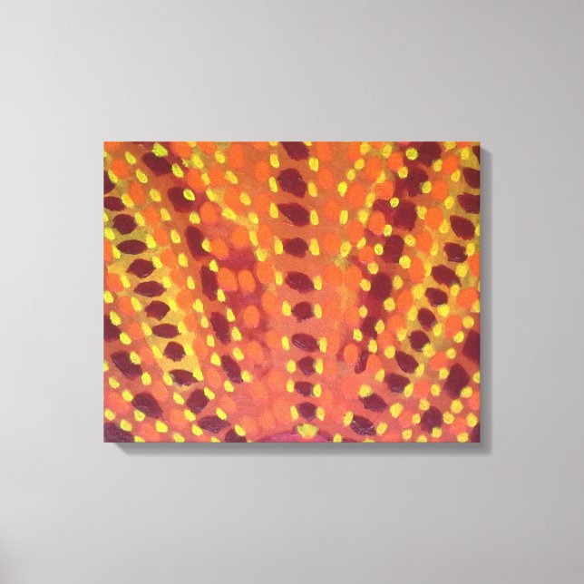 Lienzo Llamas y dibujos artísticos abstractos de incendio (Anverso)