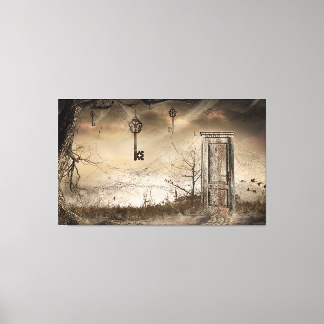 Lienzo "Llave a la puerta" (Anverso)