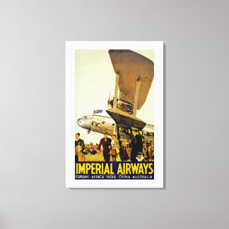 Lienzo Llegada de Imperial Airways