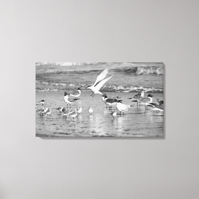 Lienzo Llegada tardía (Anverso)