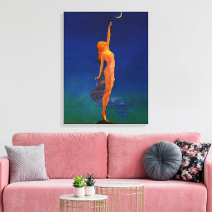 Lienzo Llegar a la luna por Edward Mason Eggleston