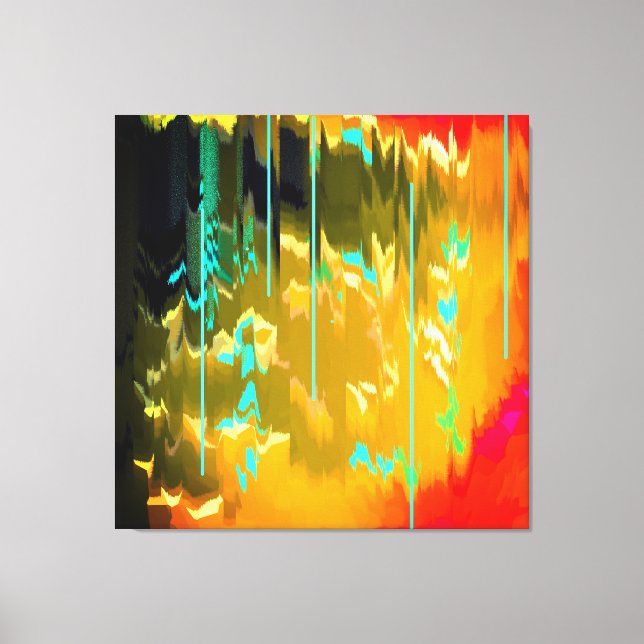 Lienzo Lluvia azul (Anverso)